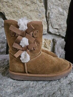 KOOLABURA UGG Victoria Suede Sheepskin Boots Kid 2